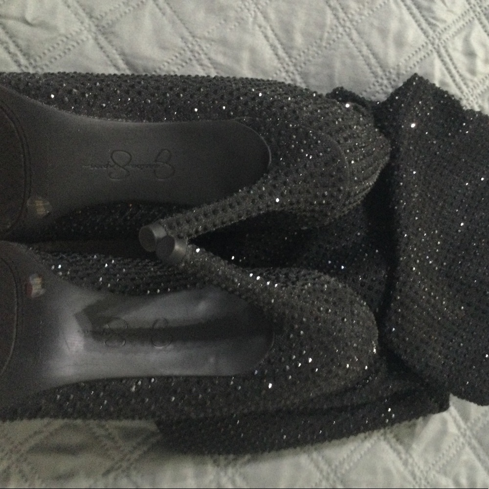 Jessica Simpson slouchy boots